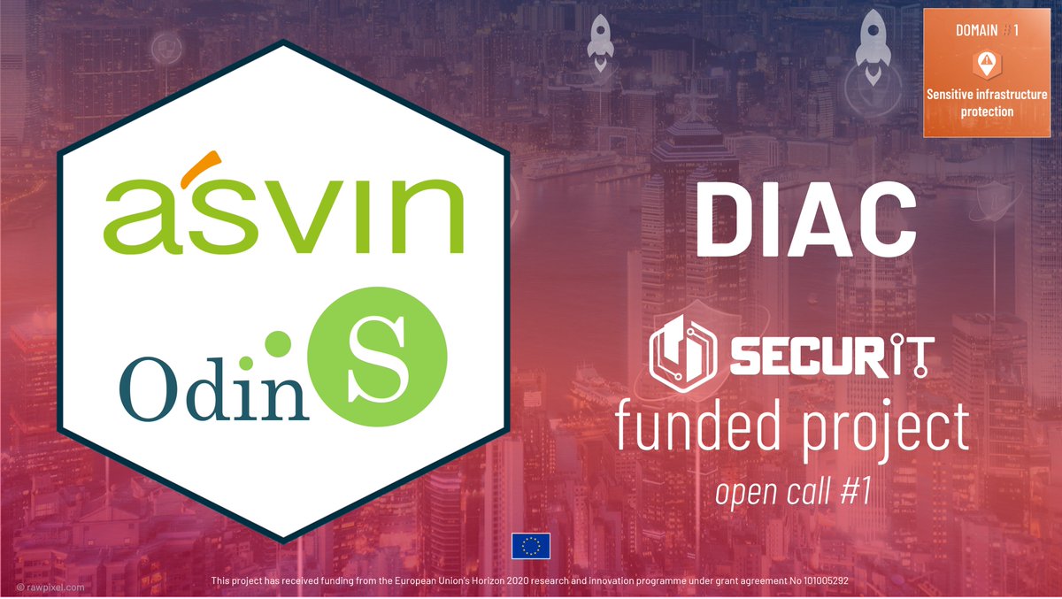 SecurIT20's tweet photo. 🏙⚠🔎SecurIT funded projects Zoom#6 on #DIAC
🚀🇩🇪 @asvin_iot & 🚀🇪🇸 #OdinSolutions are developing a solution to protect #Sensitive_Infrastructures using #access_control systems avoiding direct user interaction, through the #Disposable_Identity_Framework 👉https://t.co/SuYLFSF5wn https://t.co/3xIFcZwt1Y
