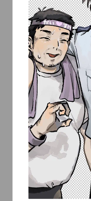 おじさん描くの上手いのかもしれない 