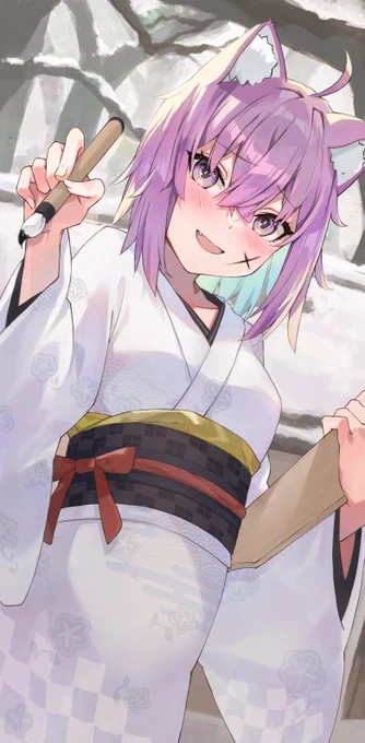 正月おかゆん#絵かゆ 