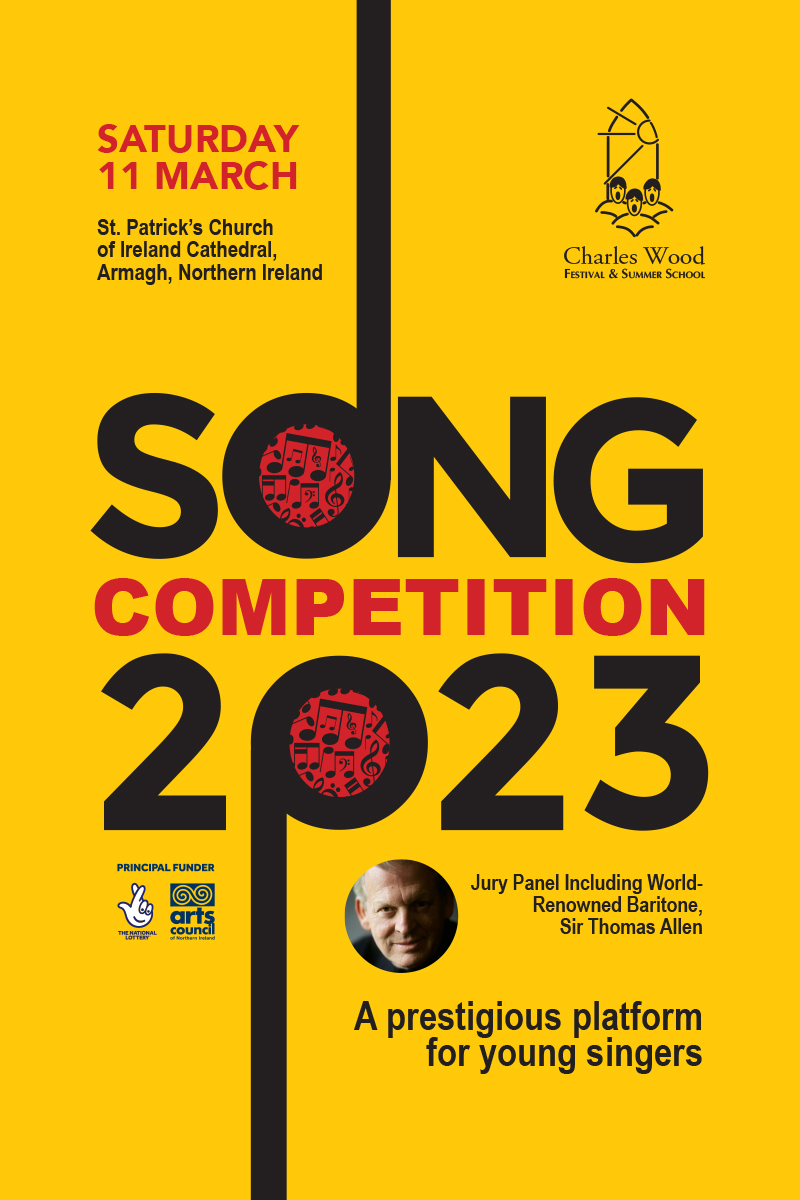 📢Only FOUR weeks left until entries close for our 2023 #CharlesWoodSongComp! 📢 A really superb profile-building opportunity for singers aged 18-28. Apply now! @ArtsCouncilNI @abcb_council 👉bit.ly/3Vp1OTG