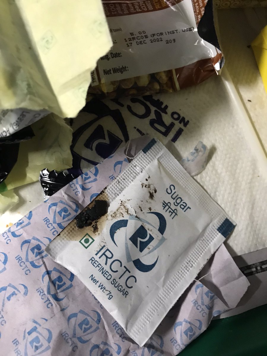 iahmerk's tweet photo. @IRCTCofficial @RailMinIndia @PiyushGoyalOffc This is what the service and scrutiny of products have got to in Rajdhani Express. Humbly, requesting to look into such careless attitude. https://t.co/imsksUTPCT