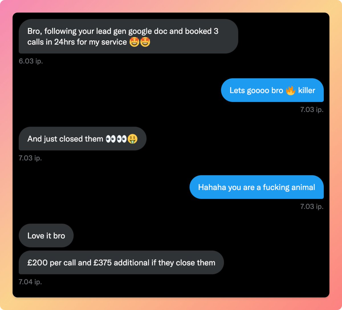 LeeviEerola's tweet photo. I spent +100 hours writing a 119 doc showing you how to build an $18,000/mo lead gen agency in 4 weeks

... With No case studies

Life changing doc no kizzie

Get it for free 👇

https://t.co/D366UqXZWN https://t.co/HDGViFH6c7