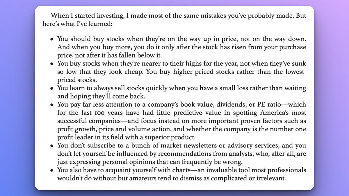 AmeetRai's tweet photo. 10 Mistakes William O'Neil made when he started investing https://t.co/aAPSH6eu01