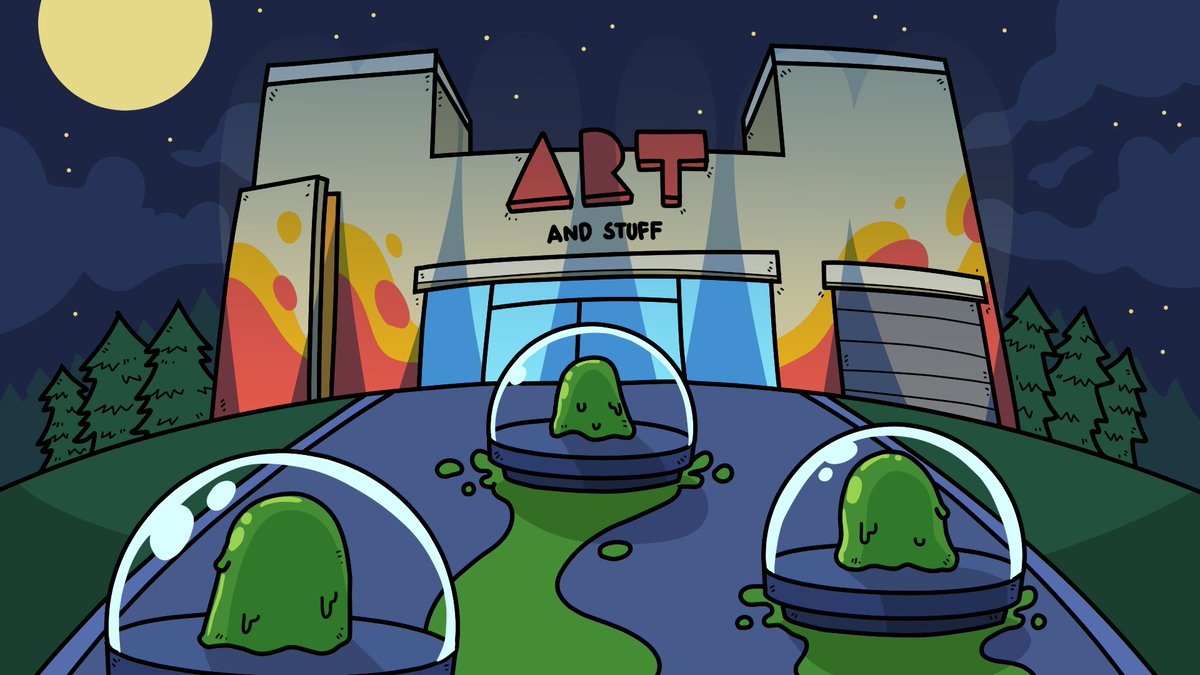 blobswtf's tweet photo. The blobs then began their journey out of the sewers in pursuit of great art! https://t.co/zBveHjpkRr