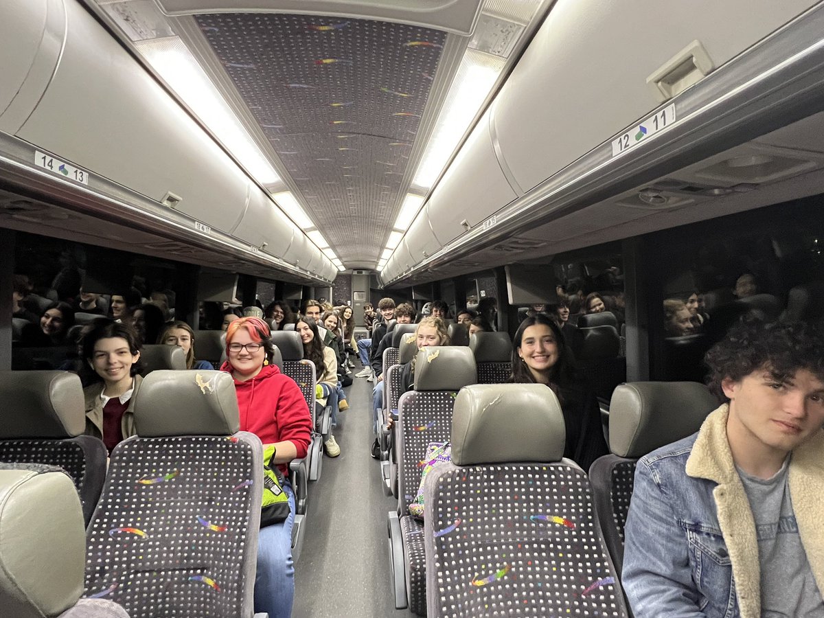 FoxboroughMusic's tweet photo. FHS music students heading to Sr. District Festival! Thank you @FoxboroughTrans for making sure we get there safely and on time! #foxboromakesmusic https://t.co/a6J1GRIgCT