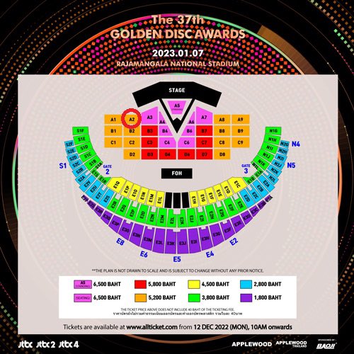 AnneHsu25's tweet photo. RT selling GDA 2023 in BKK A2
DM 
Zone A2 row H*2 seat together 
Zone A2 row J*1
5000 baht /per ticket 
Can meet up at Venue 
Cash / PayPal available 

ขาย A2 โซน H*2 / J*1
จาก 5200 บาท เหลือ 5000 บาท 
จ่ายและรับที่งานเลยค่ะ
 #GDAinBKK https://t.co/BBEKE9dwrz