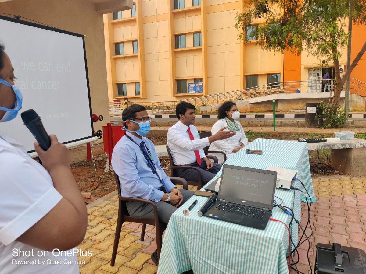hbchrcECHO's tweet photo. HBCH&amp;RC VIZAG is celebrating #glowteal today! Let's all contribute to #eliminatecervicalcancer ! https://t.co/zgYcNpxDb3