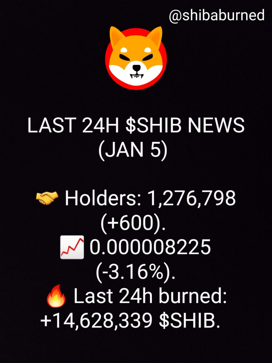 $SHIB NEWS JANUARY 5

#SHIB #shiba #shibainu #SHIBARMY