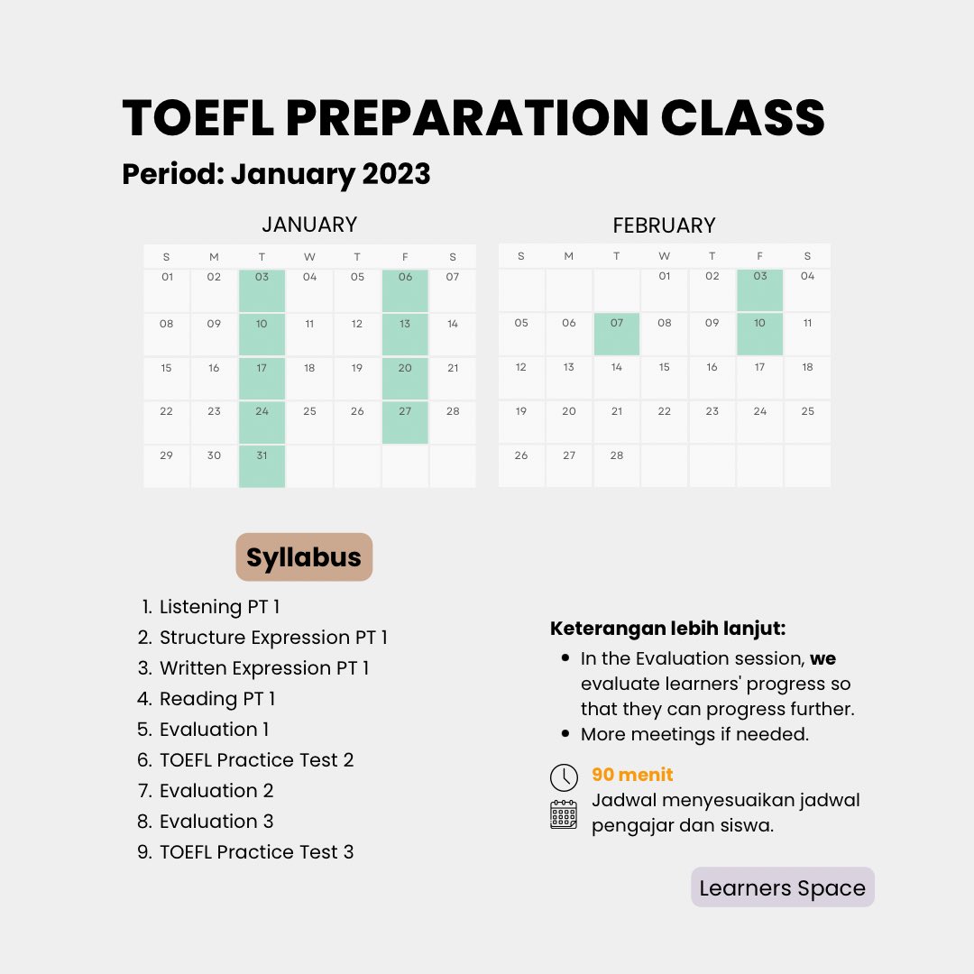 Register by sending us a DM.📩

#snbt #snbt2023 #snbt2023inggris #snbtinggris #toeic #toeicpreparation #toeictest #toefl #toeflpreparation #toeflitp #toefltest