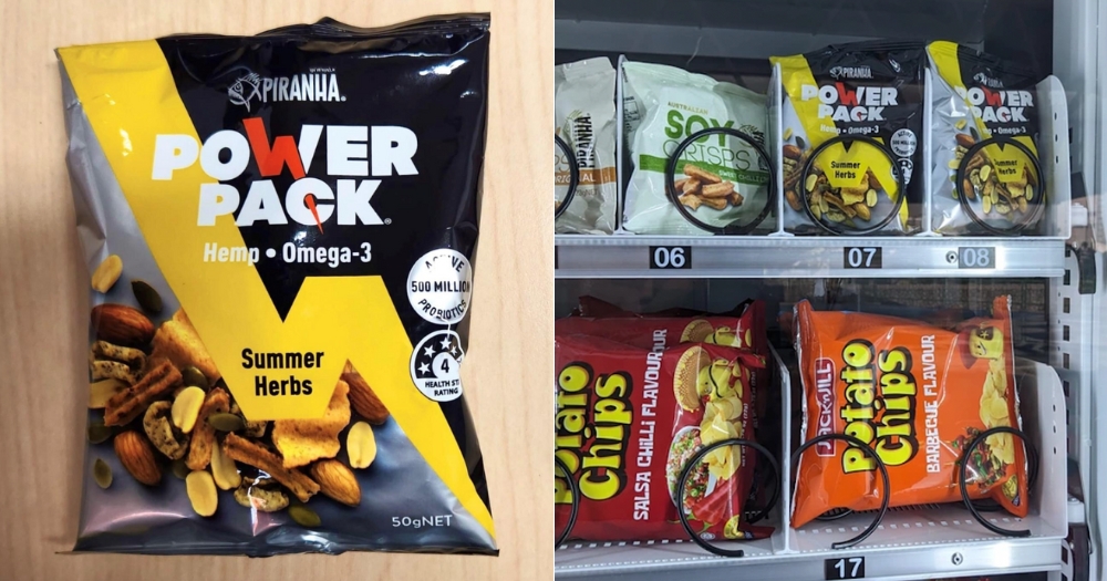 MothershipSG's tweet photo. Snack suspected to contain cannabis pulled from S'pore vending machines, CNB investigating https://t.co/kMuKMcGcLu https://t.co/afzOmV0zrd