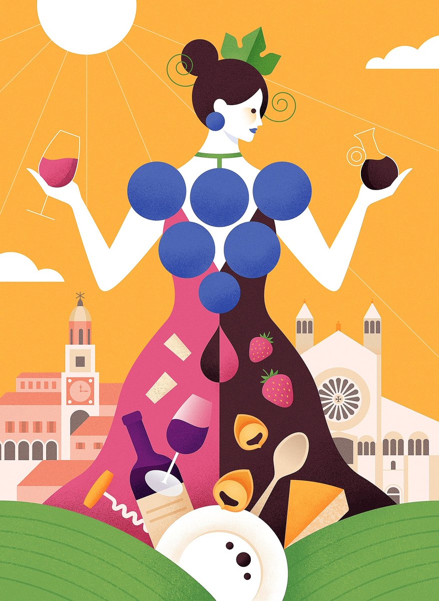 Balsamic FACTS: Like wine, the origin, grape quality, years and method of aging determine quality

-Made from concentrated grape must, not wine 
-Fermented for minimum 12 years
-Aged in barrels of decreasing size and different woods
-From Modena, Emilia Romagna 

🎨 <a href="/silvia/">silvia</a>.gali