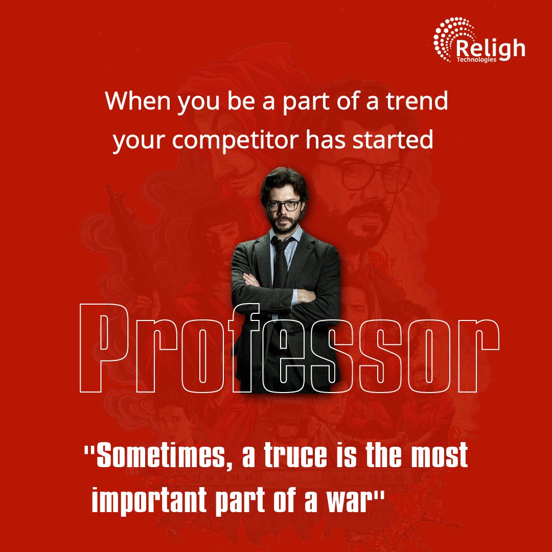 RelighTechnolo1's tweet photo. "Presenting Agency Life x Money Heist
Which of the dialogues do you relate to in your everyday life?

#advertising #advertisement #marketing #agencylife #agencymarketing #advertisementshoot #digitalmarkteing #socialmediaagency #moneyheistbusinesslesson #moneyheistmarketing https://t.co/x9NpgCoWkI
