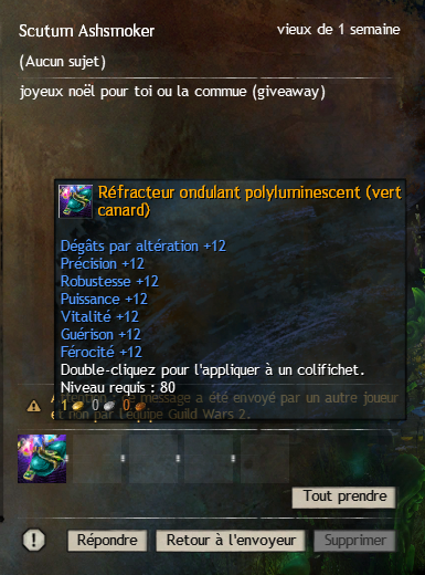 quiggizz's tweet photo. 🎁GIVEAWAY DE DEBUT D'ANNEE !!🎊

📢Infusion cosmétique vert canard à gagner !
🔃RT+FOLLOW✅

🇫🇷 On continu en 2023 de porter haut la commu FR du jeu rejoins nous ! Ouvert à tous ! → https://t.co/YLTCI5xjrg

🔔Tirage le 11/01 en stream.

#GW2 #GuildWars2 #GW2FR https://t.co/VpZHY4kcAV