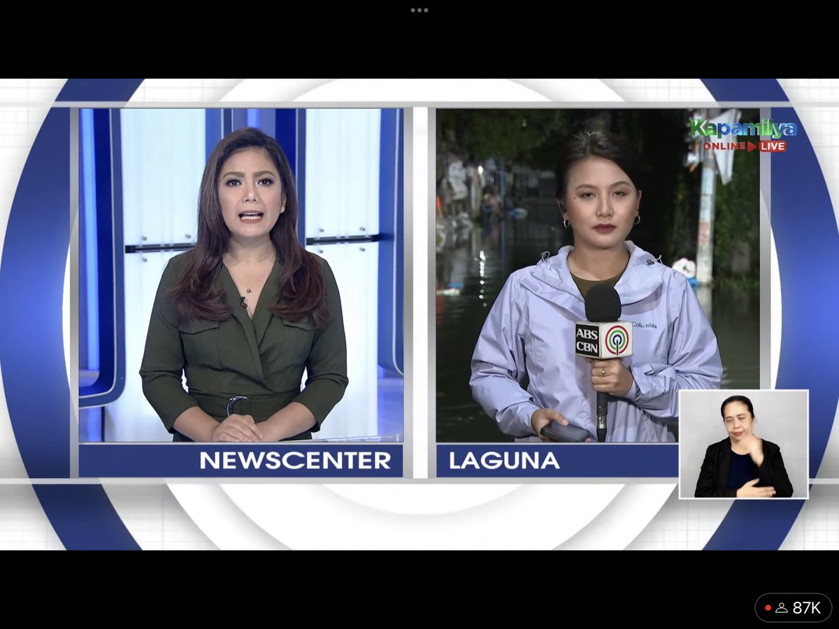 nikkodeg's tweet photo. It’s @biancadava’s first live TV Patrol report for the year, 2023.
Hi Bianca and also to @pia_gutierrez. ♥️💚💙
Live report is about the floods being experienced in Biñan, Laguna ever since #PaengPH battered the area. Got worsen due to the rains this week. https://t.co/rb9Ad7344b