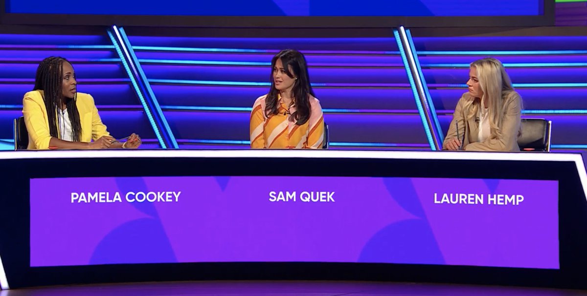 QuestionofSport's tweet image. 👋 The first #QuestionofSport in 2023.

Joining @SamanthaQuek tonight...
⚽️ @lauren__hemp 
🌹 @PamelaCookey 

And on @ugomonye's team...
🎾 @lapstar11 
🏏 Simon Doull

📺 Hosted by @PaddyMcGuinness, join us on BBC One and @BBCiPlayer at 7:30pm.
