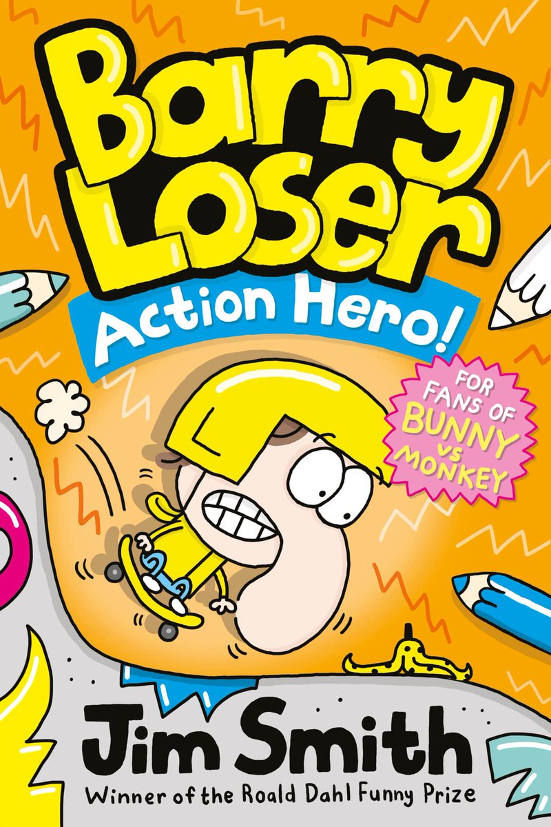 Is it a BIRD? Is it a PLANE? No! It's BARRY LOSER! Star of super-keel graphic novel ACTION HERO! OUT NOW on @FarshoreBooks @BarryLoser