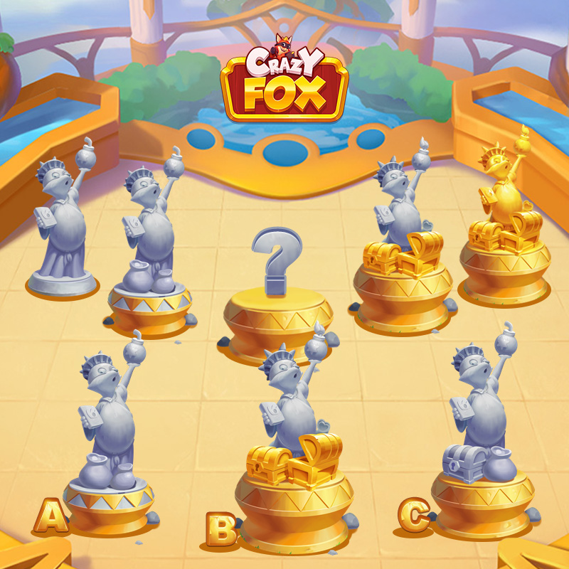 CrazyFox_Game's tweet photo. Help to finish the Fox statue!🦊 There are five steps to complete it in total.✨ The third step is missing, find it out.
PLAY #CrazyFox 🎰 https://t.co/peJeWS5vyN
#Statue #FoxStatue https://t.co/ZhFh3FL445