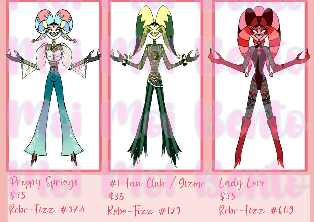 Buggy_Bento's tweet photo. ~Adopt a Fizz~
(Brought to you my Mammon INC.)
Each fizz-bot comes with a fun and unique personality!
DM! Me if interested! (PayPal Only!)
(0/3) SOLD!
~~
#buildafizz #HelluvaBoss #HelluvaBossFizzarolli #robofizz #HelluvaBossoc #HelluvaBossrobofizz #moibentoapproved https://t.co/dMCF5mtuSM