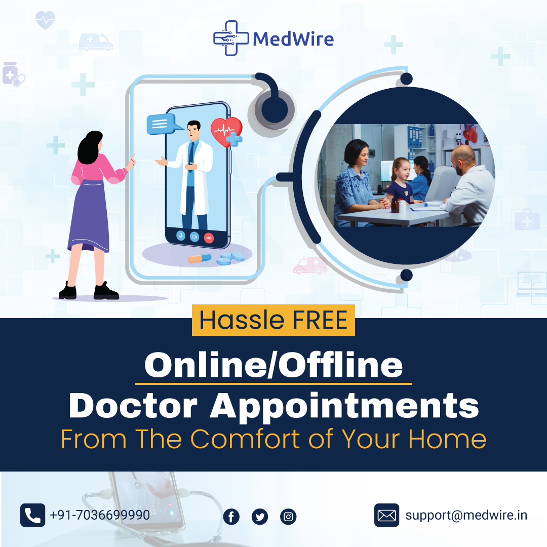 medwire's tweet photo. MedWire allows you to consult with a #doctor online. With MedWire App, you can connect with a licensed #healthcare provider from the comfort of your home.

#onlinedoctor #videoconsultation  #emr #medicalcare  #india #virtualcare #labtest #radiology  #doctorappointment #covid19 https://t.co/3PNji3Qjj9