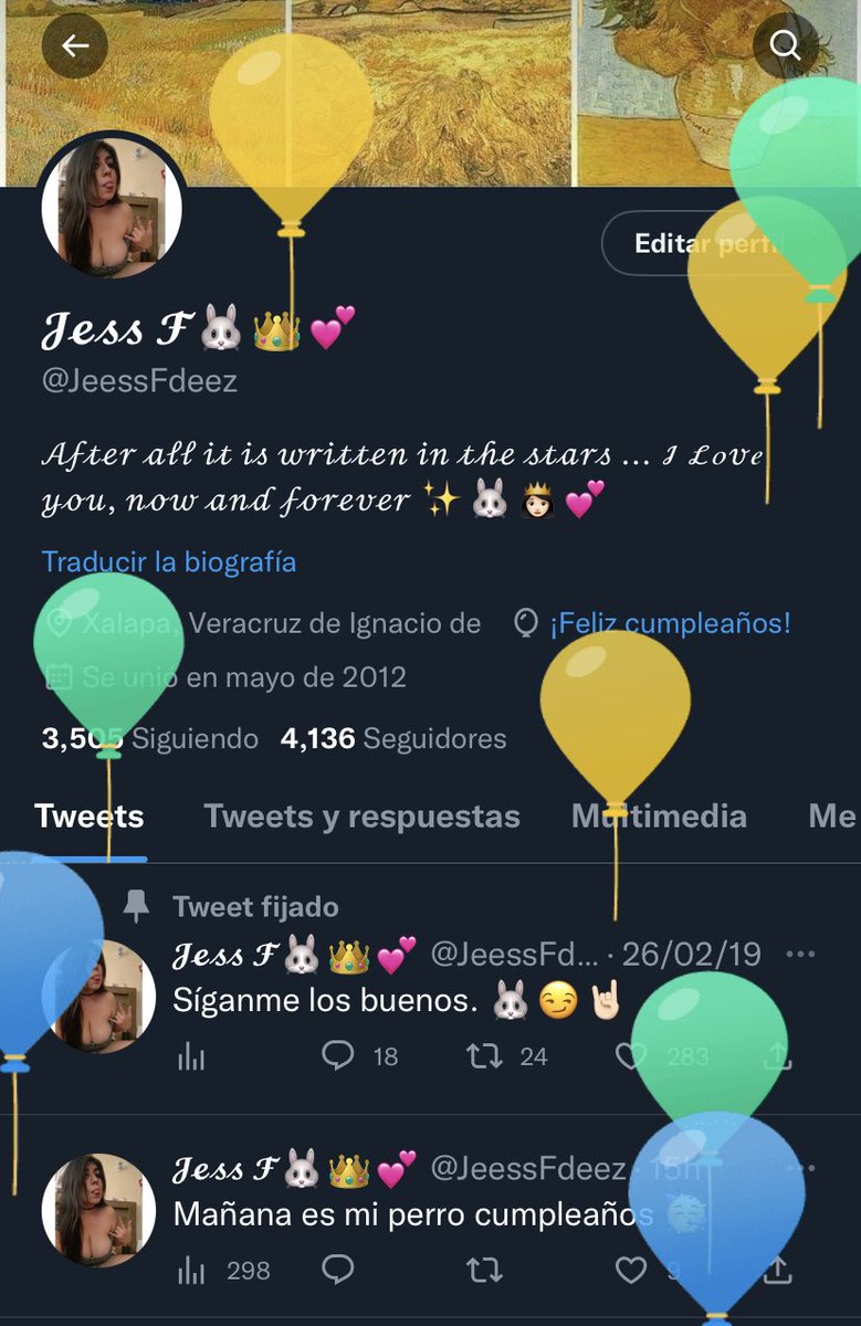 JeessFdeez's tweet photo. Hoy salieron los globos aquí porque es mi cumpleañitos 🥳🥳🥳🥳🎉💥 eeeee https://t.co/RTrzQt5Yrv