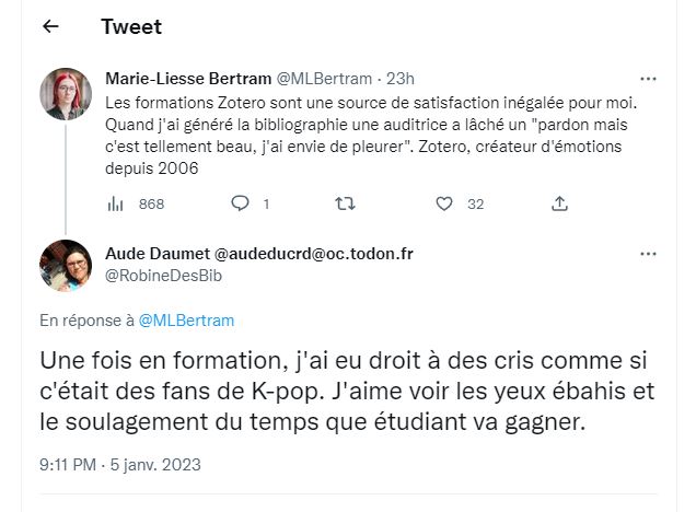 framaka's tweet photo. Merci @zotero !
Faut reconnaitre qu'il n'y pas de beaucoup d'applications libres qui font cet effet là ;)
cc @MLBertram @RobineDesBib https://t.co/P6jfbaBhjo