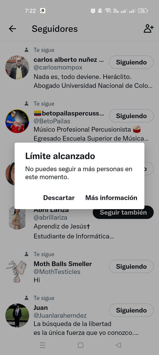 danielcardenas0's tweet photo. #comunidadprogresista Alcance el límite. Los invito a que me sigan para habilitar la opción de seguir. Recuerden  luego de 5.000 Twitter limita esa acción. 
#MeSiguesTeSigoNosImpulsamos https://t.co/RmJX22q2rd