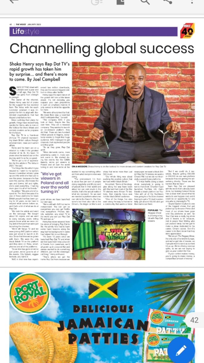 RepDatTV's tweet image. Thanks to @TheVoiceNews for featuring founder @RepDatTV Shaka Henry interview by @DredieMann 

#RepDatTV

We are now officially available on @SamsungTV @Roku @amazonappstore @watchavotv @googleplay
@apple 
linktr.ee/RepDatTV