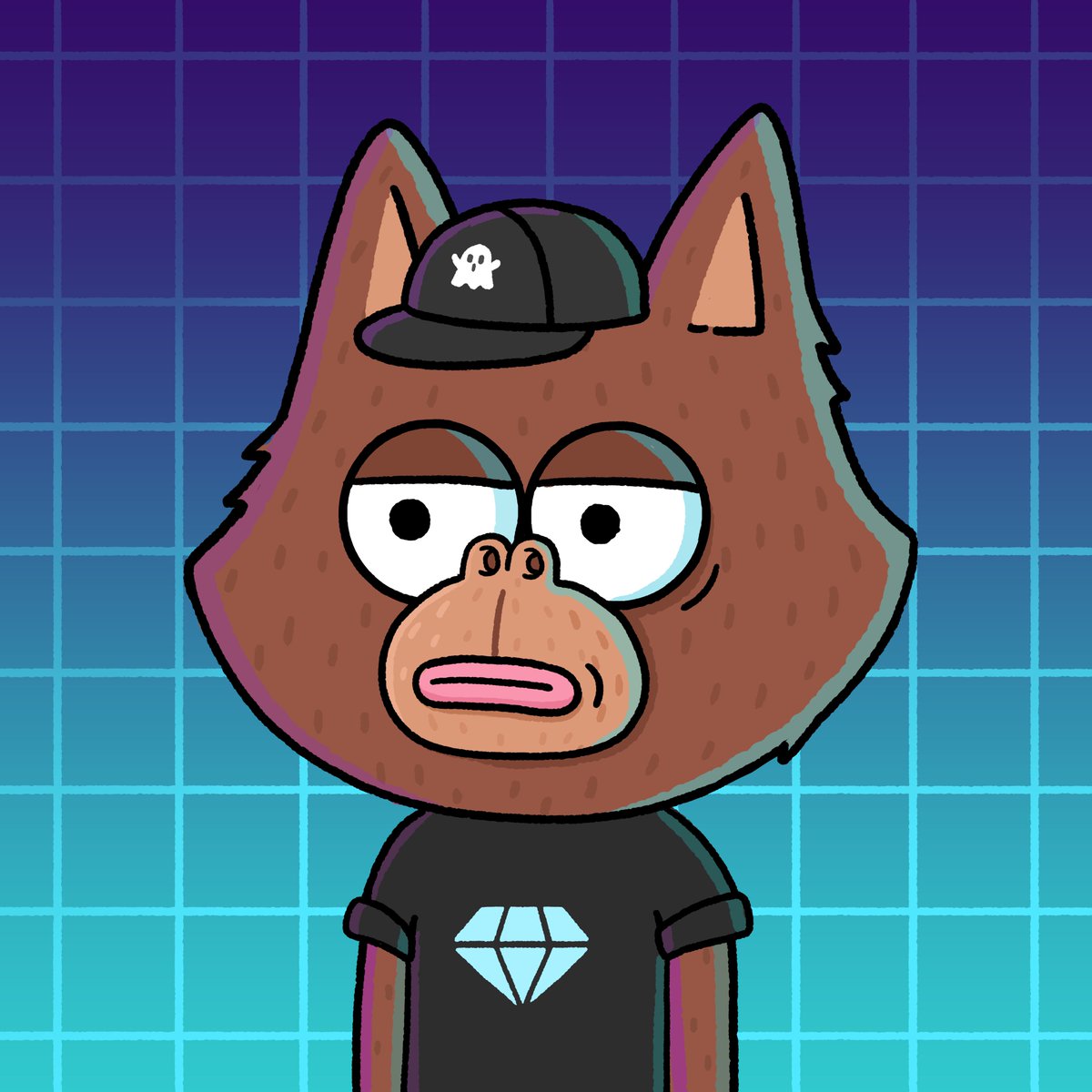 FoxFam Fun Fact! 
Albert (our monkey fox) was a happy accident 🙊
I wasn’t a big fan of him as a character initially. He was only intended to be a 1/1 (see below) but the team grew fond of him and persuaded me to make more.

Current Albert floor is 0.67 with only 14/369 listed👀