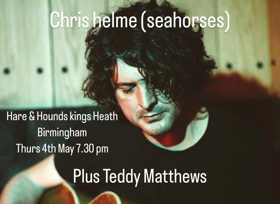 Readyteddyuk's tweet photo. ANNOUNCEMENT 📣 

Super excited to announce that I’ll be supporting Chris helme from the 1990s indie band THE SEAHORSES 

Get your tickets in limited spaces for this one 

https://t.co/McFonZu7IA

Teddy Matthews music https://t.co/GvJRkueu0I