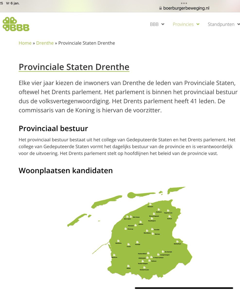 De BBB heeft nog wat moeite met topografie…
#Drenthe
