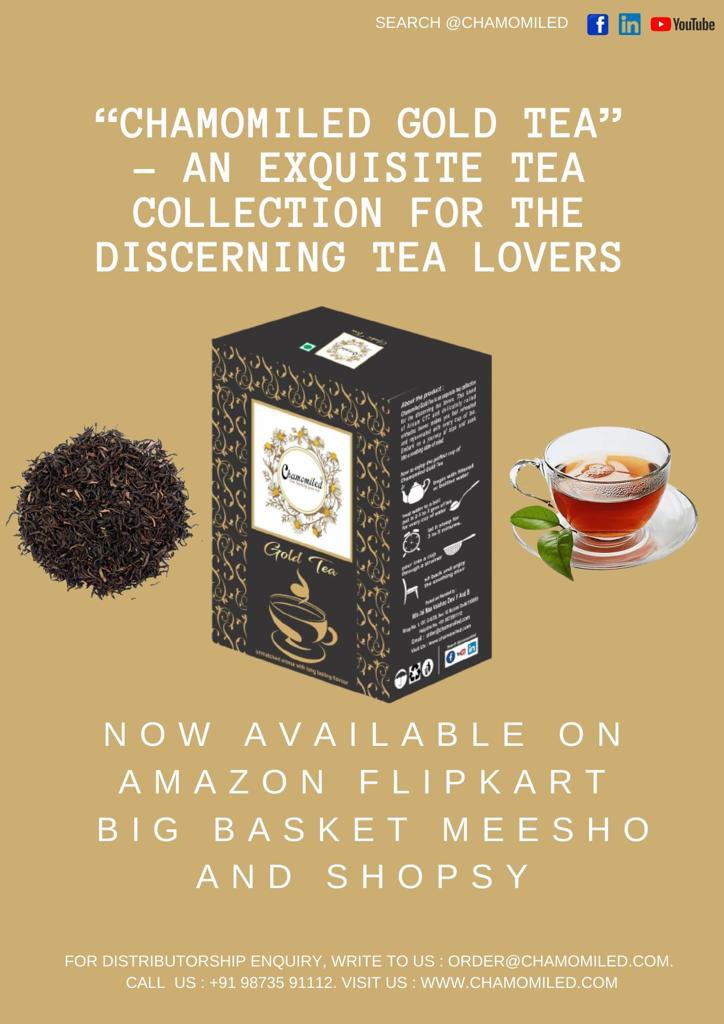 chamomiledtea's tweet photo. @chamomiledtea is now available for direct orders. Hurry, place your orders at 9873591112 by whatsapp. 1KG @ Rs 400 with free home deliver #ctctea #tealovers #chai https://t.co/xImPZoI0QL