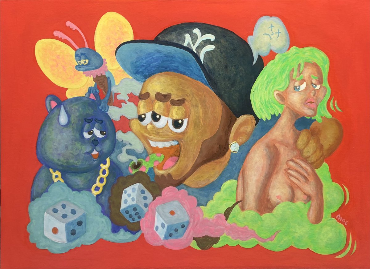 rutokunsaikin's tweet photo. #現代アート #アートコレクター #アートギャラリー #絵画 #ヒップホップ #アート販売 #ストリートアート #かわいい #カラフル #modernart #streetart #popart #artwork #art #outsiderart #pop #modernart #hiphopart #design #illustration #japaneseart #contemporaryart
#Yankeescap https://t.co/5gjAiYU9sw