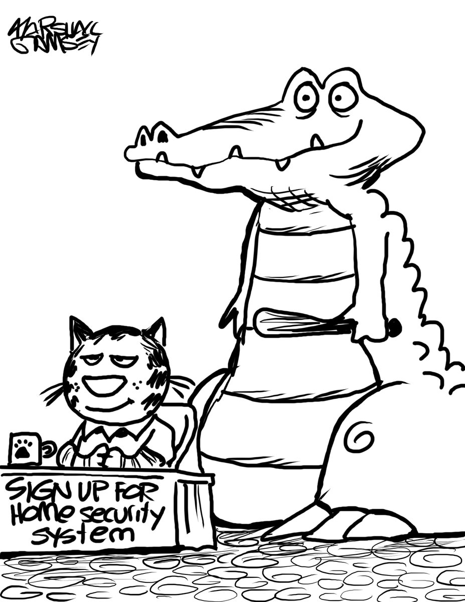 MarshallRamsey's tweet photo. Home Security System. January 6, 2023 #ColoringWithBanjoAndPip #Coloring #Sam #MrML #ForKids #BTPosse https://t.co/kmu8kBpMAv