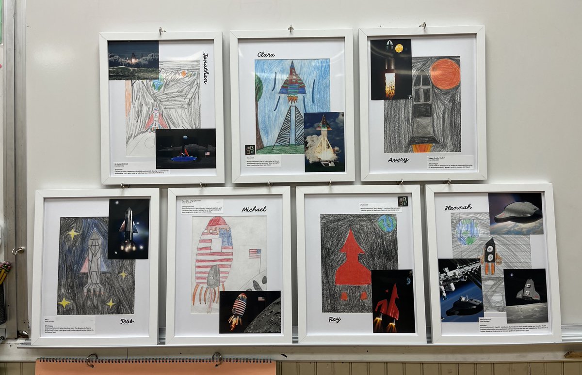 Frames are ready to be given to students whose drawings were chosen to be rendered into a 3D image by some gifted artists for #KidsDrawRockets22.  Thank you ⁦<a href="/C_Bass3d/">Corey</a>⁩, ⁦<a href="/Dtrford/">Dale Rutherford</a>⁩, ⁦<a href="/InfographicTony/">Tony Bela - InfographicTony</a>⁩, ⁦<a href="/ErcXspace/">Erc X</a>⁩, ⁦@DaenWiggan⁩, ⁦@3DDaniel1⁩!