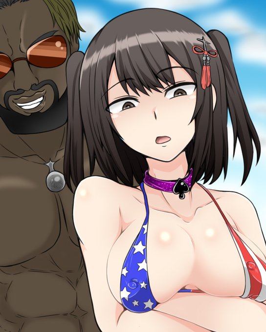 年末年始リクエスト4枚目!
NTRヤマンバ化した川内改ニですー 