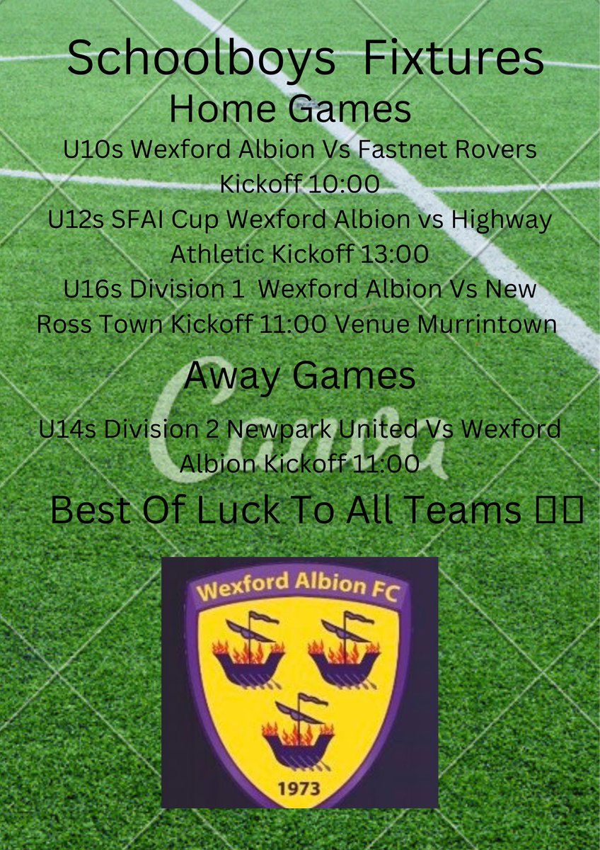 Wexford Albion FC (@wexfordalbion) on Twitter photo 
