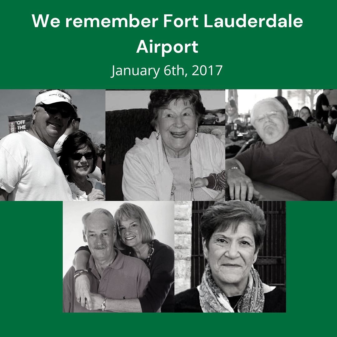 NewtownAction's tweet photo. Six years ago, five people were killed and six people injured in a mass shooting at Fort Lauderdale-Hollywood International Airport.
We remember the lives lost and will continue to #HonorWithAction.
#EndGunViolence https://t.co/fdBIrzSNjs