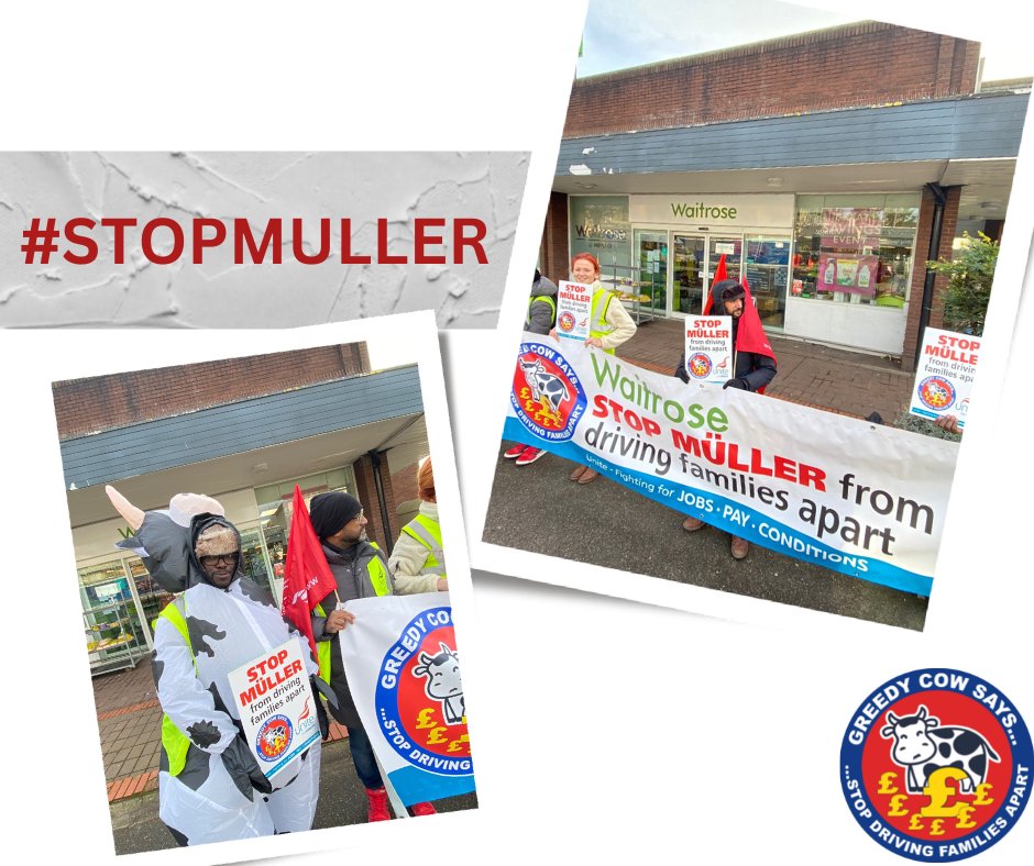 STOP_MULLER's tweet image. We are in #Upminster with clear demands:

• That workers are not driven away from their families and,
• That previously agreed working patterns are returned to immediately.

@waitrose 
@MullerRice @_DeclanRice 
 #STOPMULLER