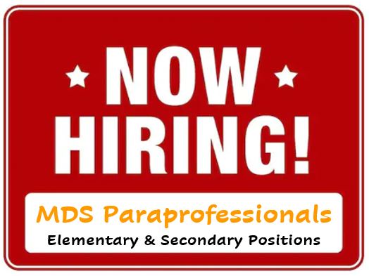 BSSD is seeking to fill paraprofessional vacancies at the elementary and secondary levels.  These positions are in the Multiple Disabilities Support classrooms.  For more details and to apply go here - - - > 
jobs.willsubplus.com/jobs?districtI…