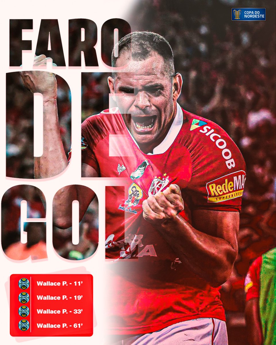 Quer gol? Aliás... Quer quatro gols em um jogo? Fala com o Tanque! ⚽⚽⚽⚽🔥 Wallace Pernambucano brilhou com o <a href="/AmericaFCNatal/">América-RN</a> nas Eliminatórias! 🔴⚪