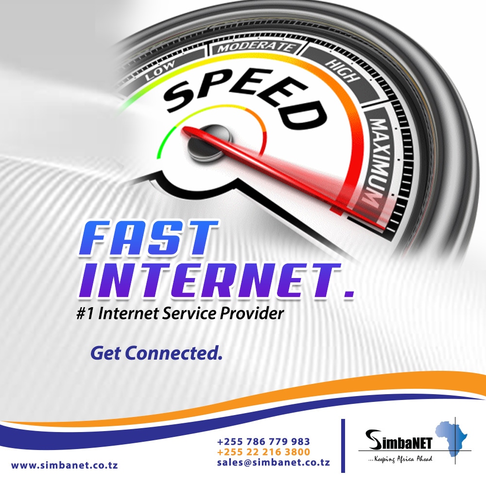 simbanettz's tweet photo. Are you experiencing slow Internet Speed? Worry Out #simbaNET is here to make you Happy with Unlimited Dedicated internet and Data services at your office. Its time to shift to SimbaNET and enjoy doing your business.
Contact Us Today:
+255 22 216 3800
sales@simbanet.co.tz https://t.co/5COM4iYvIS