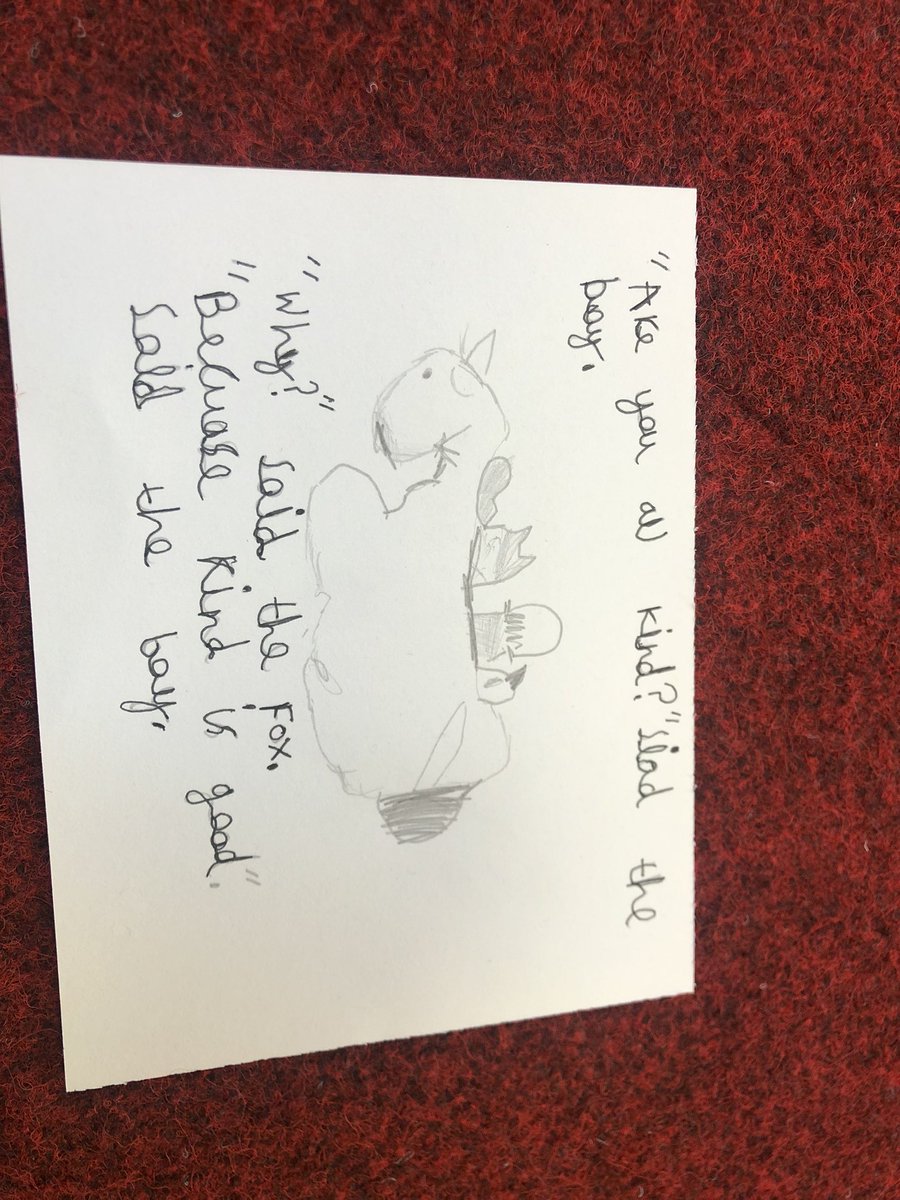 <a href="/charliemackesy/">charlie mackesy</a> my Year 3 children had a go at replicating your drawing style but today they had the challenge of creating their own quotes. Proud is an understatement! 
#kindness #theboythemolethefoxandthehorse #childrenareamazing