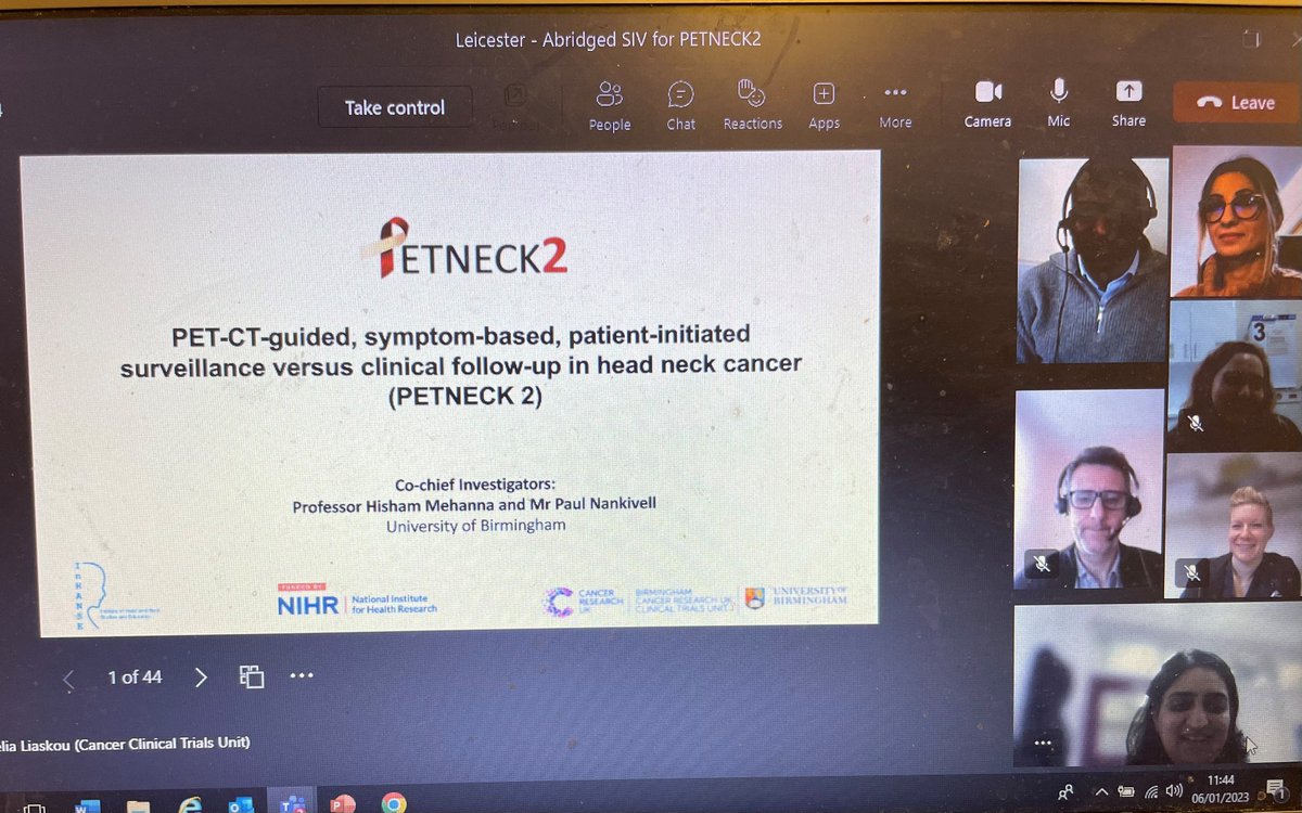 Another successful SIV completed and a step closer to activating University Hospitals Leicester for PETNECK2 RCT...thank you <a href="/dejolaleye/">Dr Oladejo Olaleye PhD, FRCS, MPH, MBBS (Ibadan)</a> and <a href="/LeicshN/">LeicsH&Ncns</a> for your time, we looking forward to having you open to recruitment soon!
