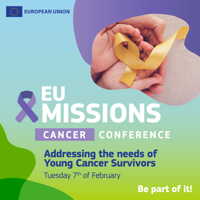 EUScienceInnov's tweet photo. Improving the quality of life of survivors of childhood, adolescent &amp; young adulthood cancer is crucial. Join the EU #MissionCancer Conference and help us to shape future initiatives! 

Register here 👇