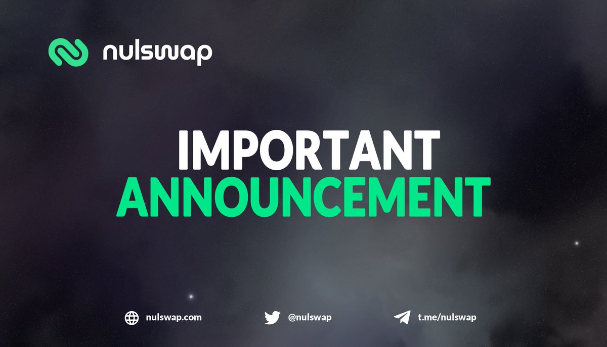 Hello #Nswapers, 

One of the next steps we have planned will change #NULS forever 💥

We want to ensure that #Nulswap remains at the forefront of developing #DeFi mechanisms on $NULS, leveraging the entire ecosystem 🌖

You can buy &amp; stake $NSWAP on app.nulswap.com