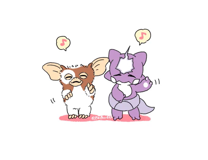 ギズモちゃんとずんち、なかよくダンスしてほしい 