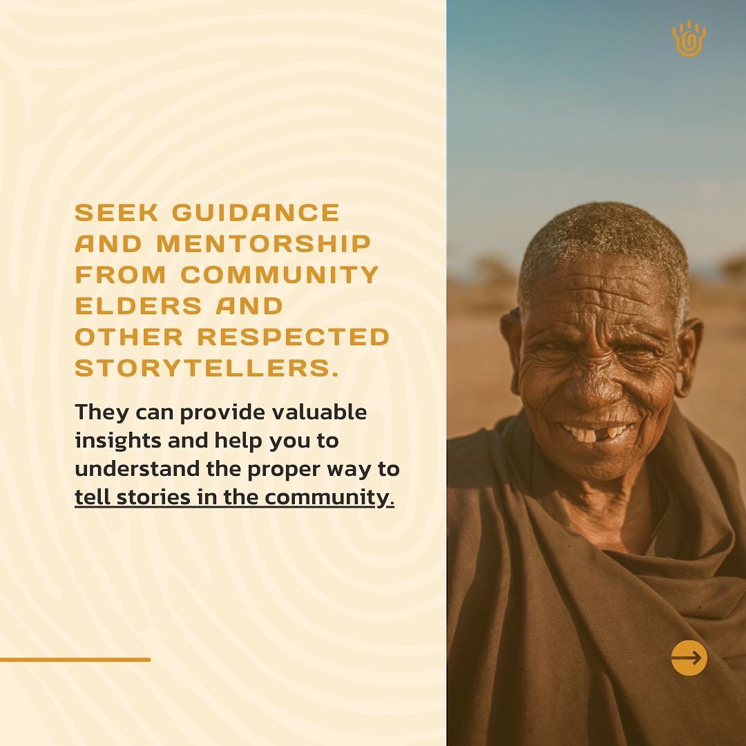 AfrisosNGO's tweet photo. 2. Seek guidance and mentorship from community elders and other respected storytellers.

#afrisos #africa #culturalprogram #tips https://t.co/wJsuJp4Qxf
