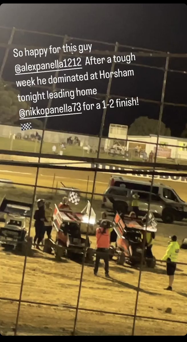 PanellaRacing's tweet photo. The Panella brothers finished 1st &amp; 2nd tonight At Blue Ribbon Raceway in Australia in Round 1 of the Victoria Formula 500 Association Dash for Cash!! Congratulations @alexpanella1212 https://t.co/i8dstdy0zY