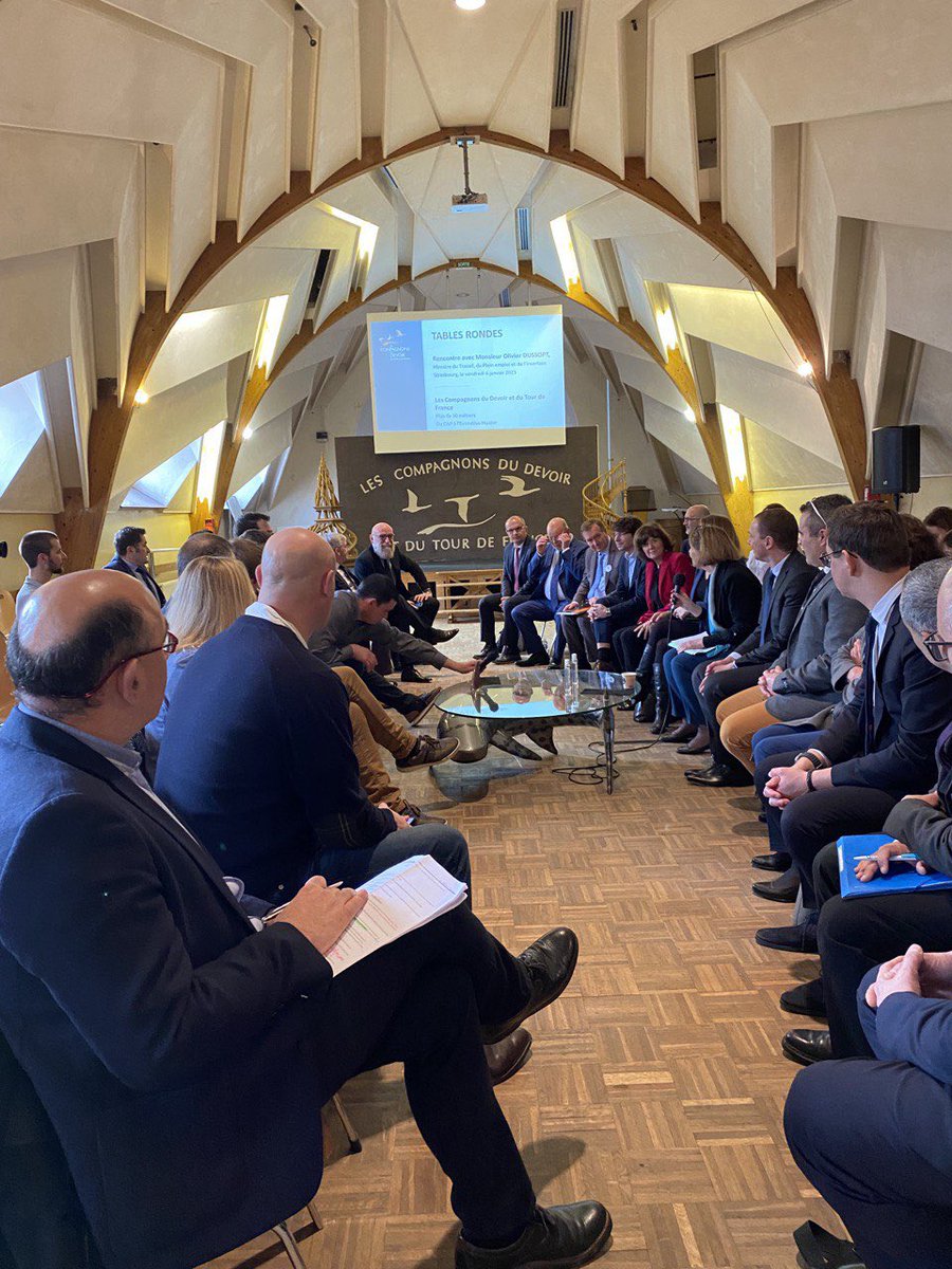🤝 À Strasbourg avec <a href="/les_compagnons/">Compagnons du Devoir</a> pour découvrir leur offre de formation et le nouveau site en construction.

J’ai participé à une table ronde pour évoquer les effets du plan de réduction des tensions de recrutement.