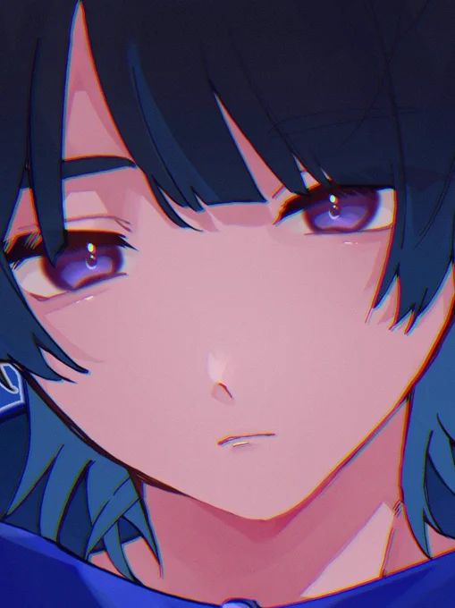 最近陶器のようなちゅるるん肌を目指して描いてる 